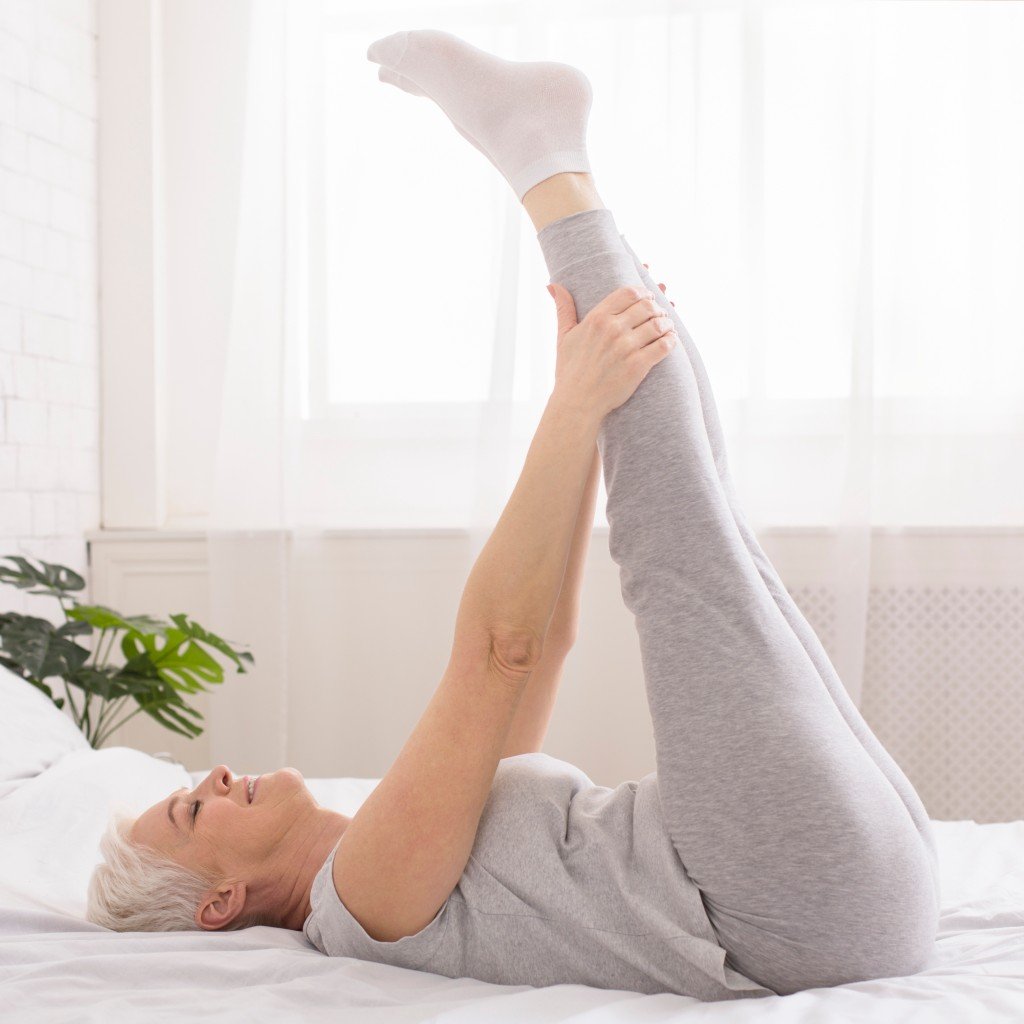 Yoga Viparita Karani (Piernas contra la pared).